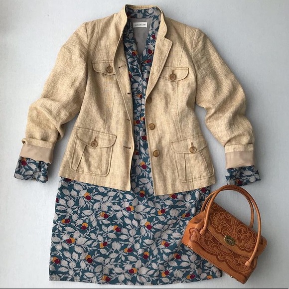 Marks Spencer Oatmeal Linen Jacket Uk 